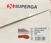 Superga Jaguar Print Platform Sneakers — EU 41 | NWT