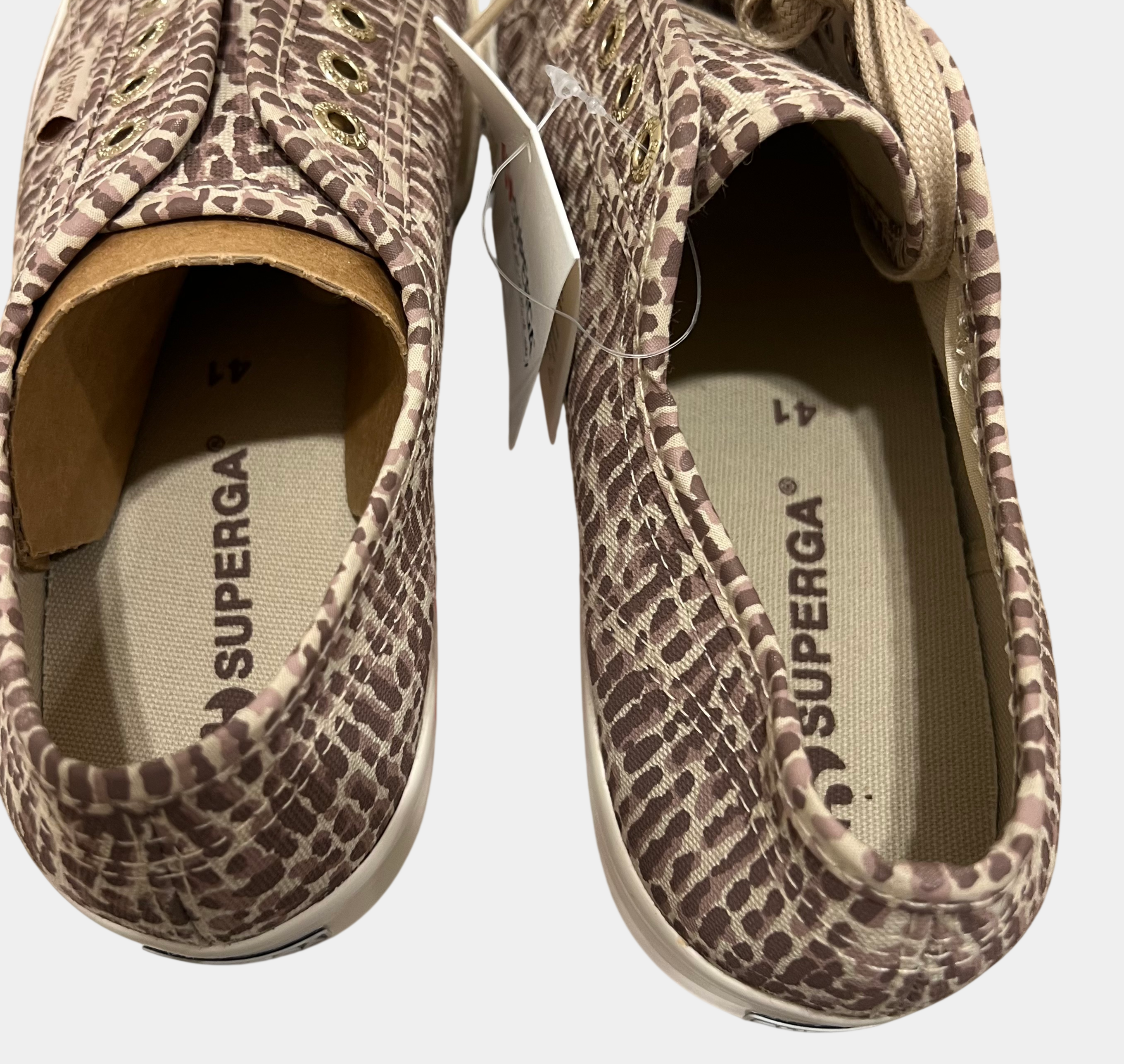 Superga Jaguar Print Platform Sneakers — EU 41 | NWT