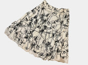 MOSCHINO Black and White Floral Skirt Size 12