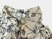 MOSCHINO Black and White Floral Skirt Size 12