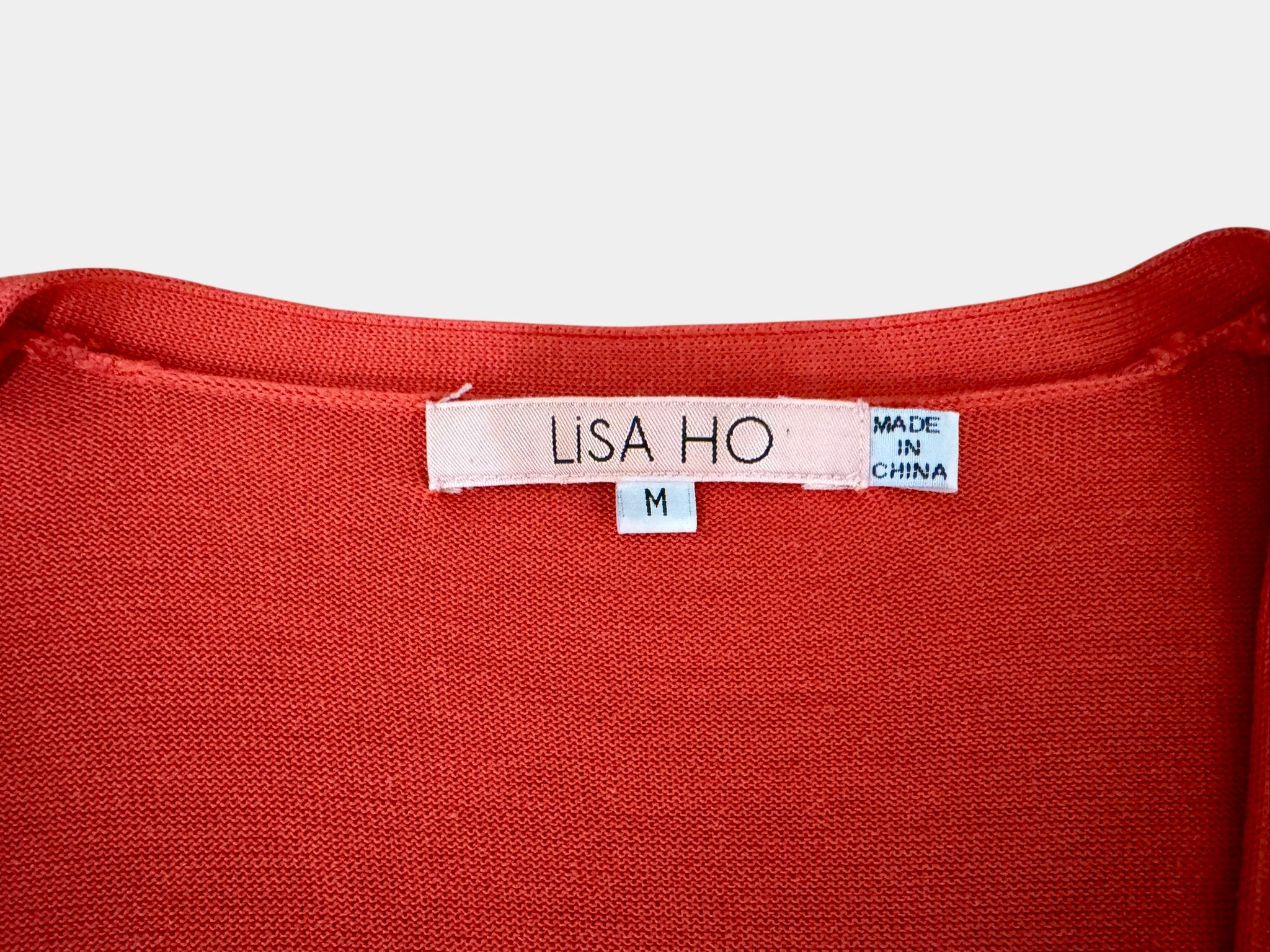 LISA HO Coral Button-Up Cardigan made from 70% Silk Size M