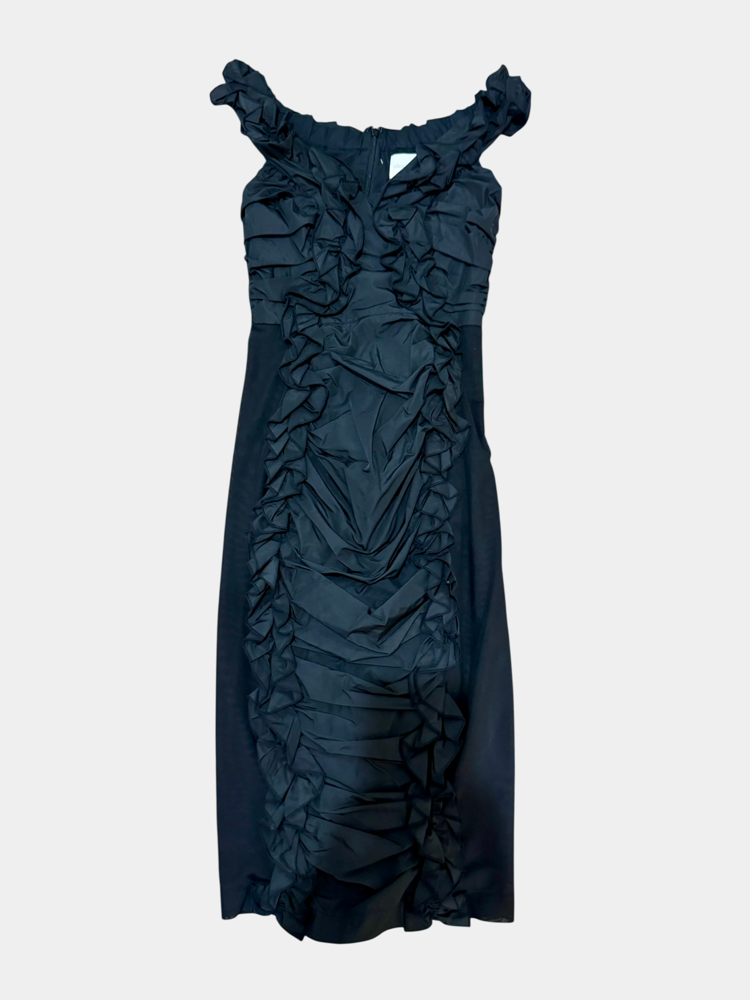 ALICE McCALL Black Ruffle Mini Dress Size 4