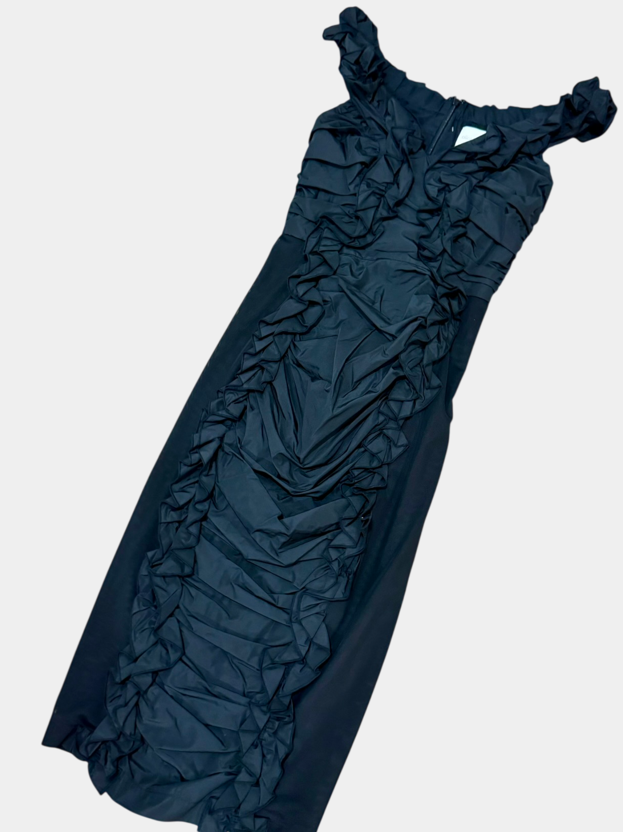 ALICE McCALL Black Ruffle Mini Dress Size 4