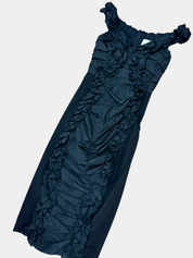 ALICE McCALL Black Ruffle Mini Dress Size 4