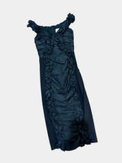 ALICE McCALL Black Ruffle Mini Dress Size 4