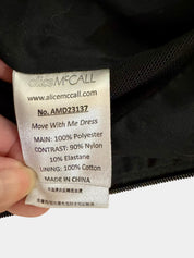 ALICE McCALL Black Ruffle Mini Dress Size 4