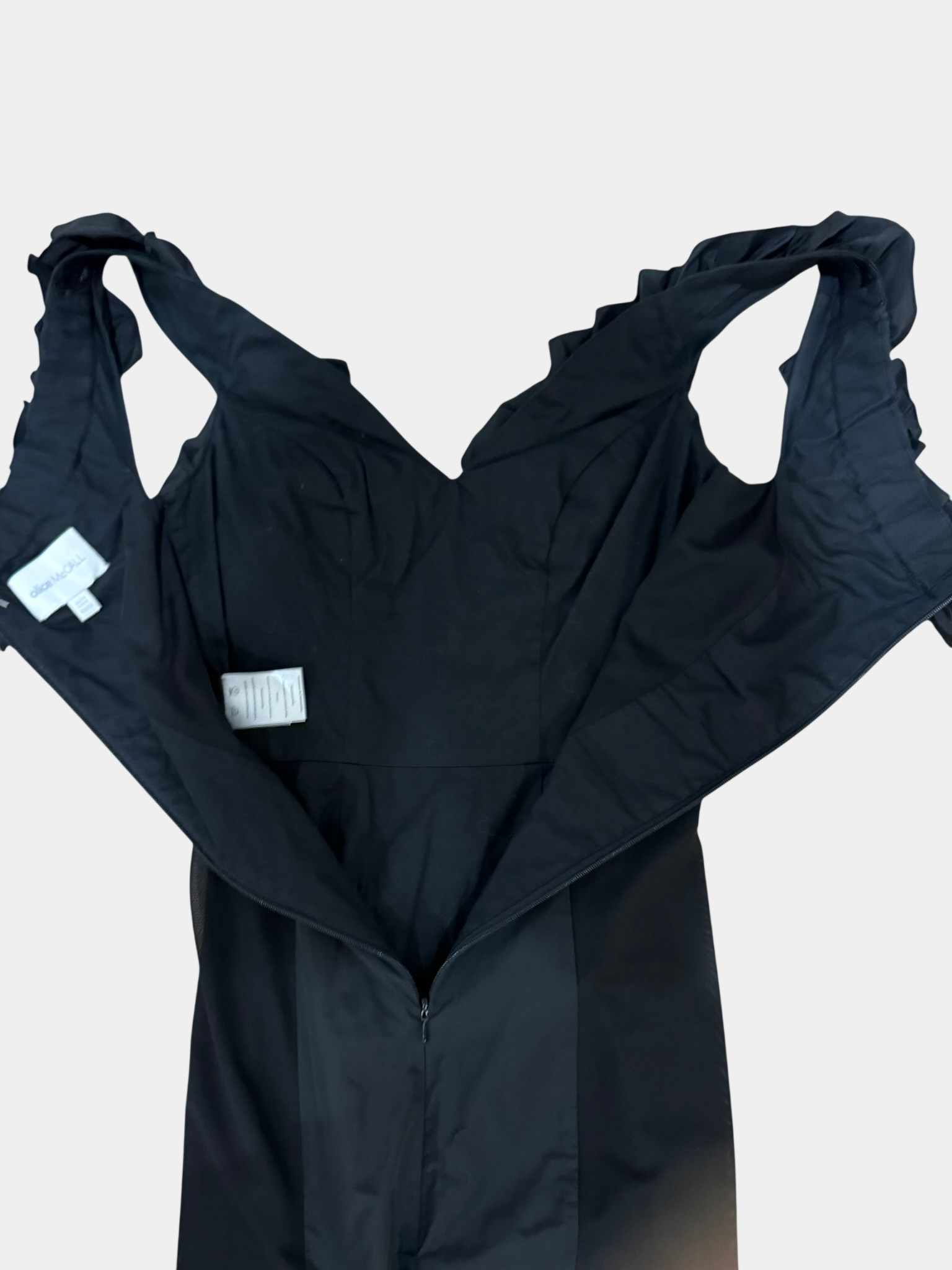 ALICE McCALL Black Ruffle Mini Dress Size 4