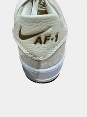 NIKE AIR FORCE 1 Low '07' Trainers in Cream & Black Size 6.5 Women's