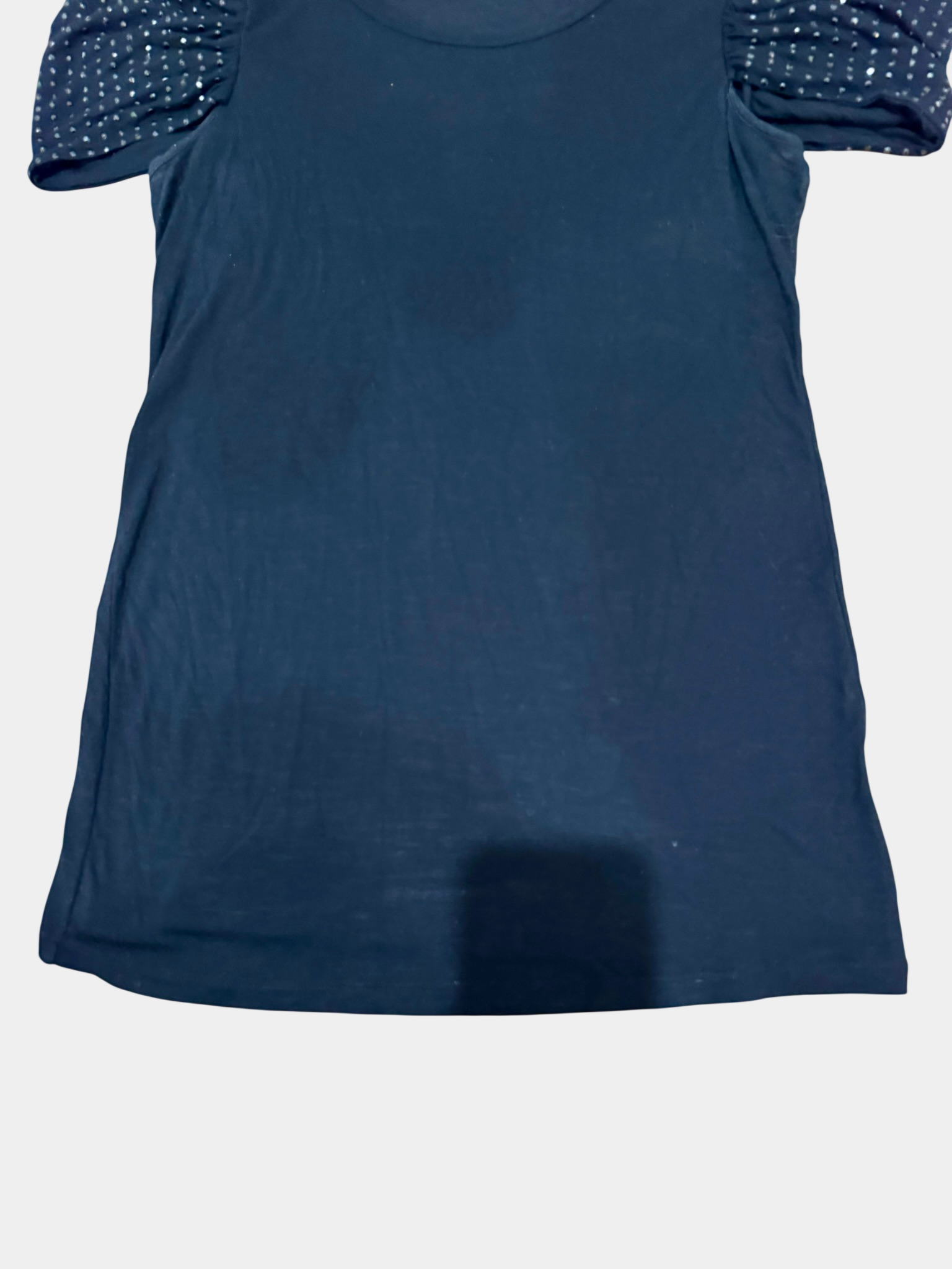 ARMANI EXCHANGE Black Cold Shoulder Top Size M