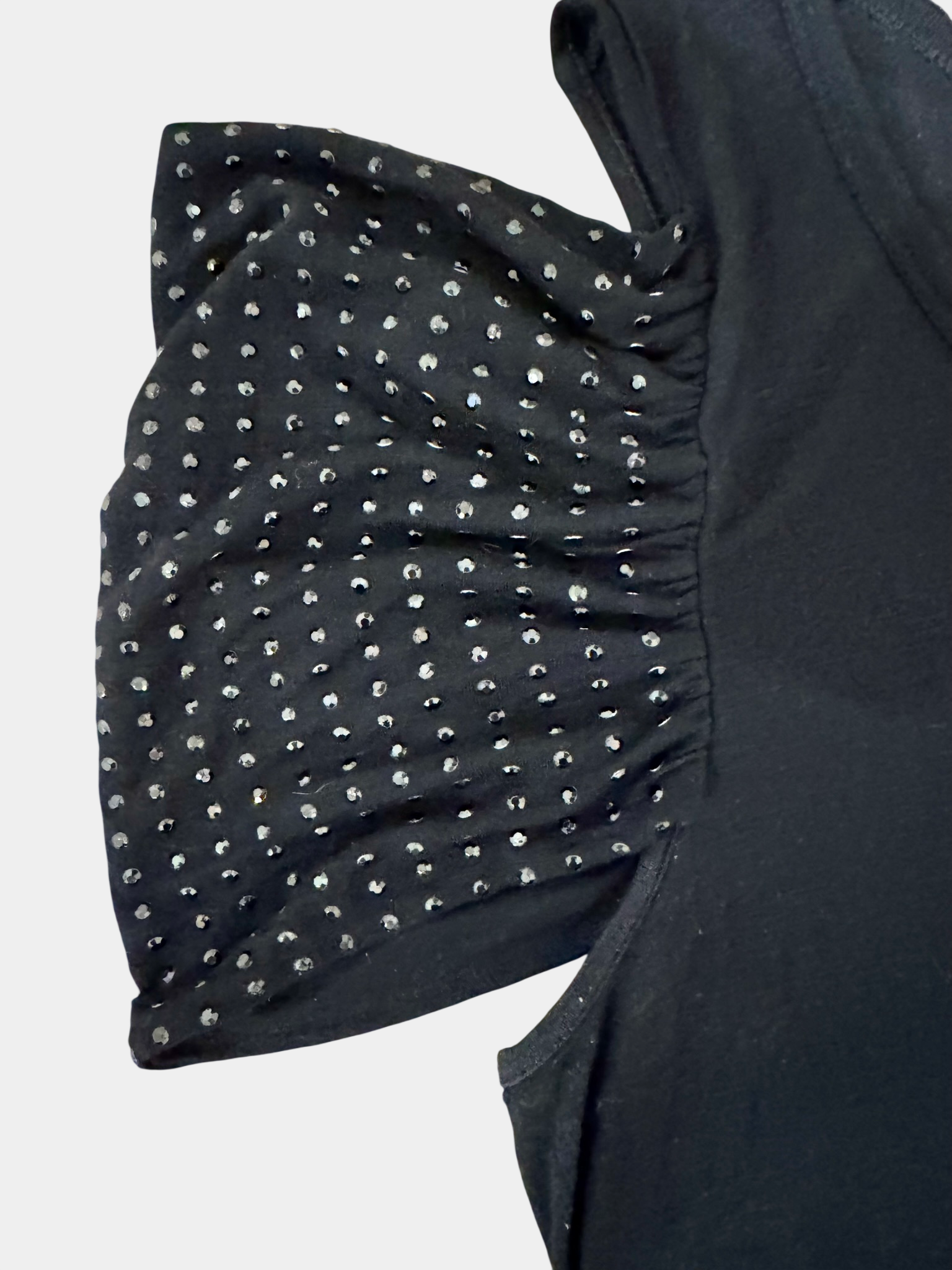ARMANI EXCHANGE Black Cold Shoulder Top Size M