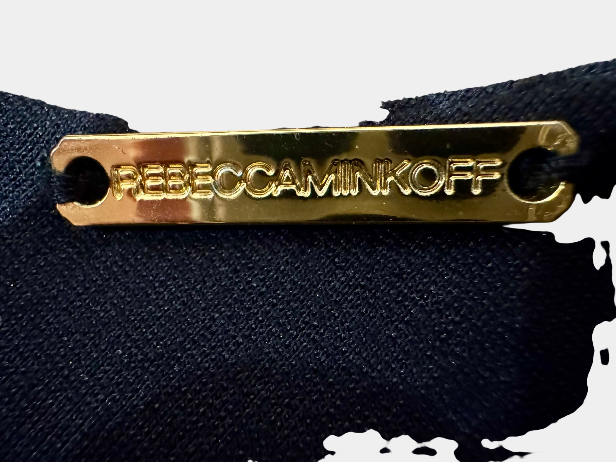 REBECCA MINKOFF Black and Blush Pink Dress (100% Lamb Leather) size 4