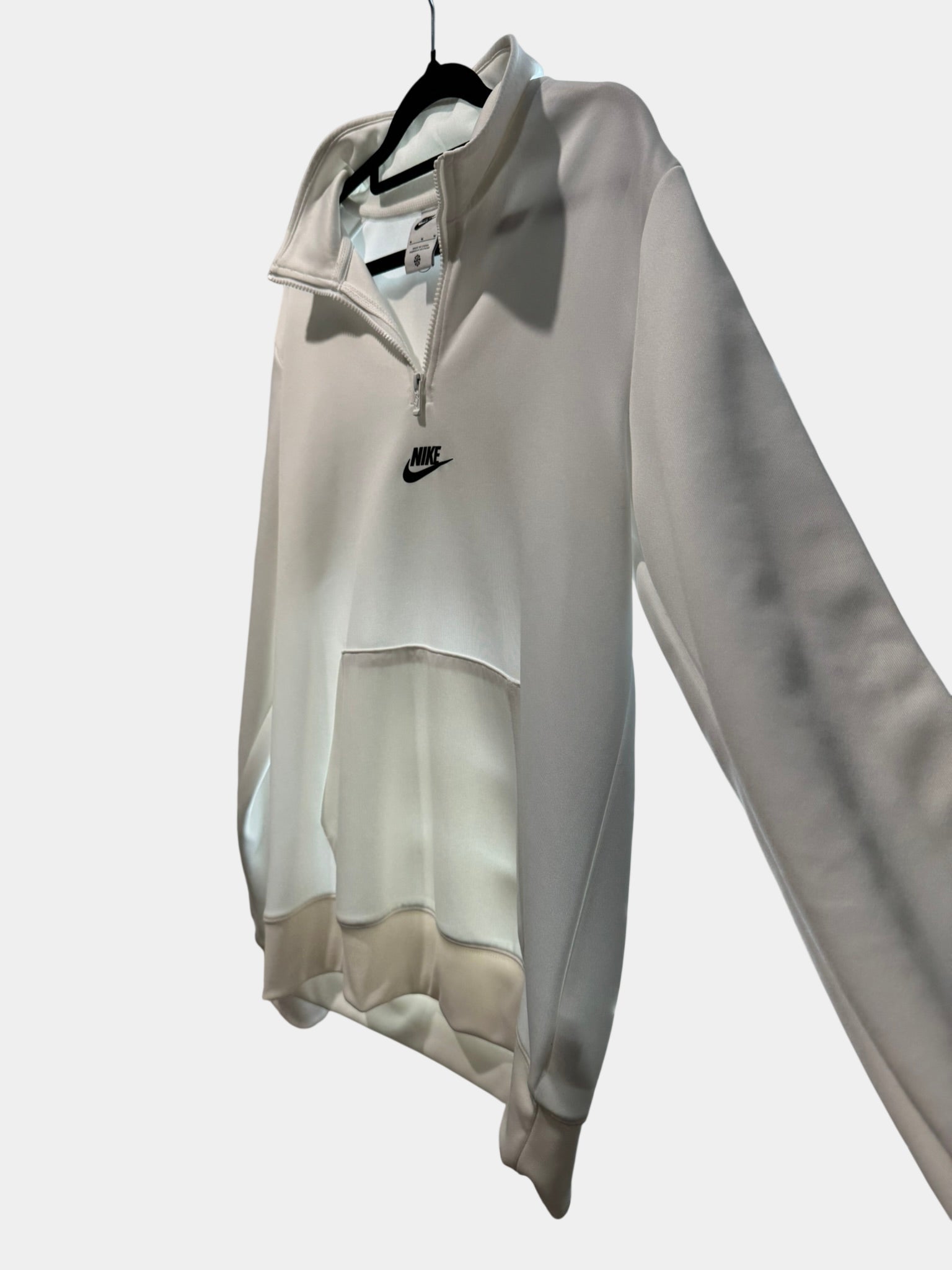 NIKE Men's White Logo Sweater Size M