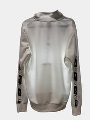 NIKE Men's White Logo Sweater Size M