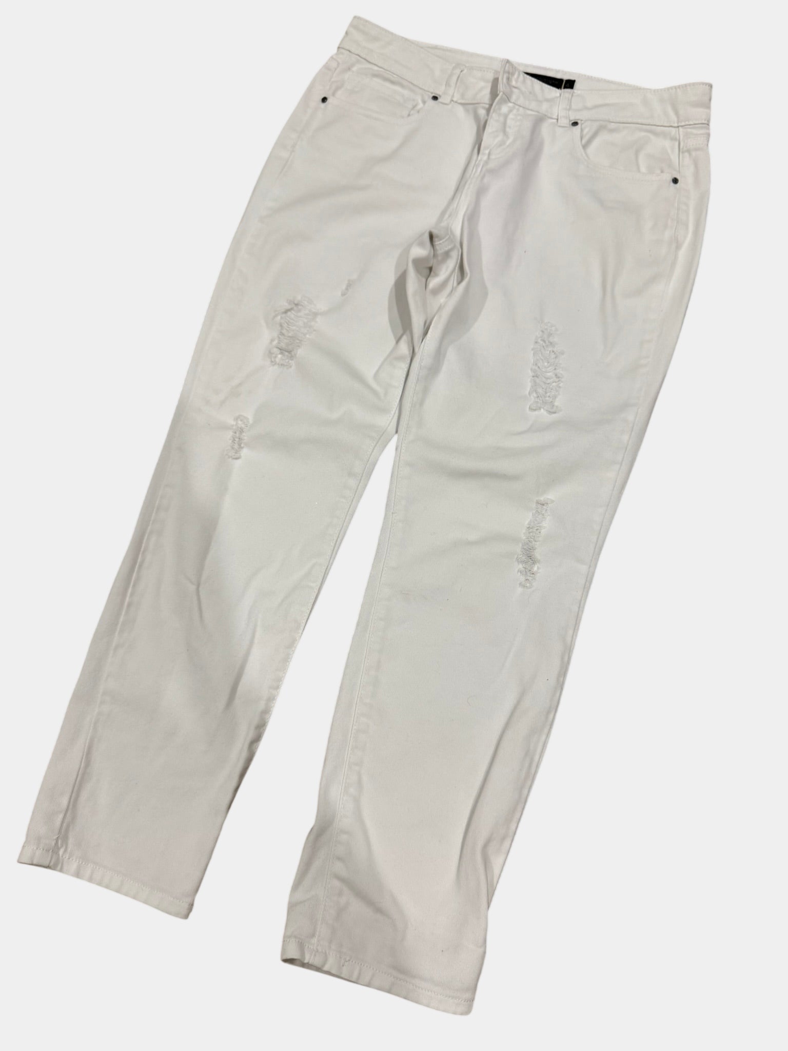 KARDASHIAN Premium White Denim Jeans Size 12 (Us 4)