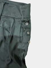 SINEQUANONE Designer Paris Satin Cropped Cargo Pants Size XS