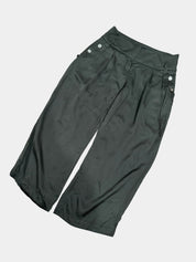 SINEQUANONE Designer Paris Satin Cropped Cargo Pants Size XS