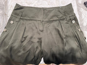 SINEQUANONE Designer Paris Satin Cropped Cargo Pants Size XS