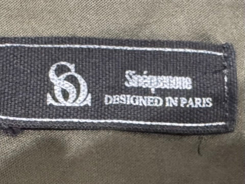 SINEQUANONE Designer Paris Satin Cropped Cargo Pants Size XS