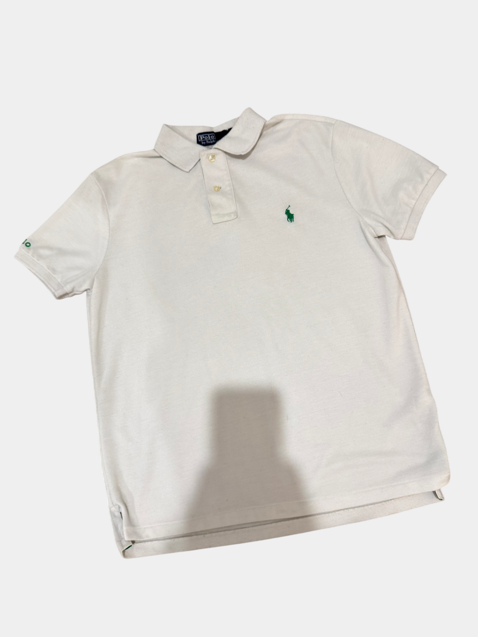 POLO RALPH LAUREN White Polo Ralph Lauren polo shirt Size M