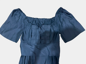 SCANLAN THEODORE Black Silk Dress with Bow Embellishment size M/L