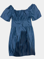 SCANLAN THEODORE Black Silk Dress with Bow Embellishment size M/L