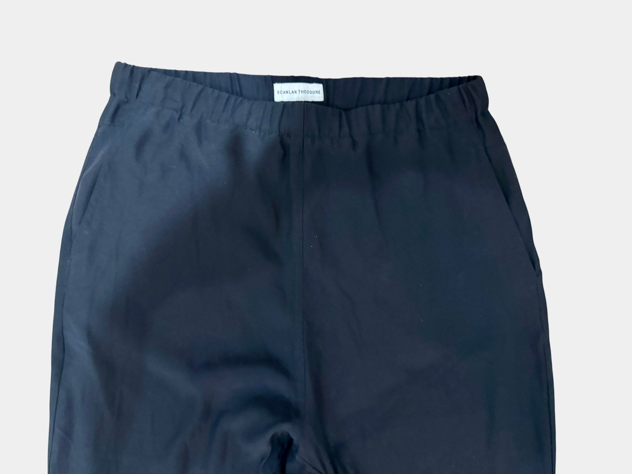 SCANLAN THEODORE Black Silk Casual Dress Pants Size 6