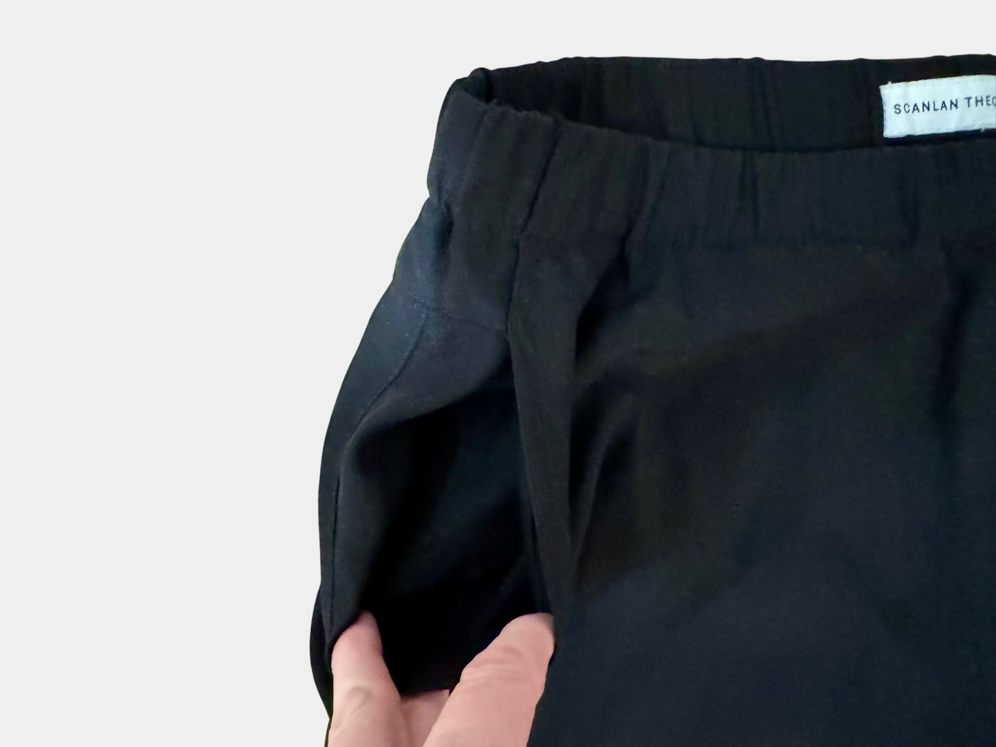 SCANLAN THEODORE Black Silk Casual Dress Pants Size 6