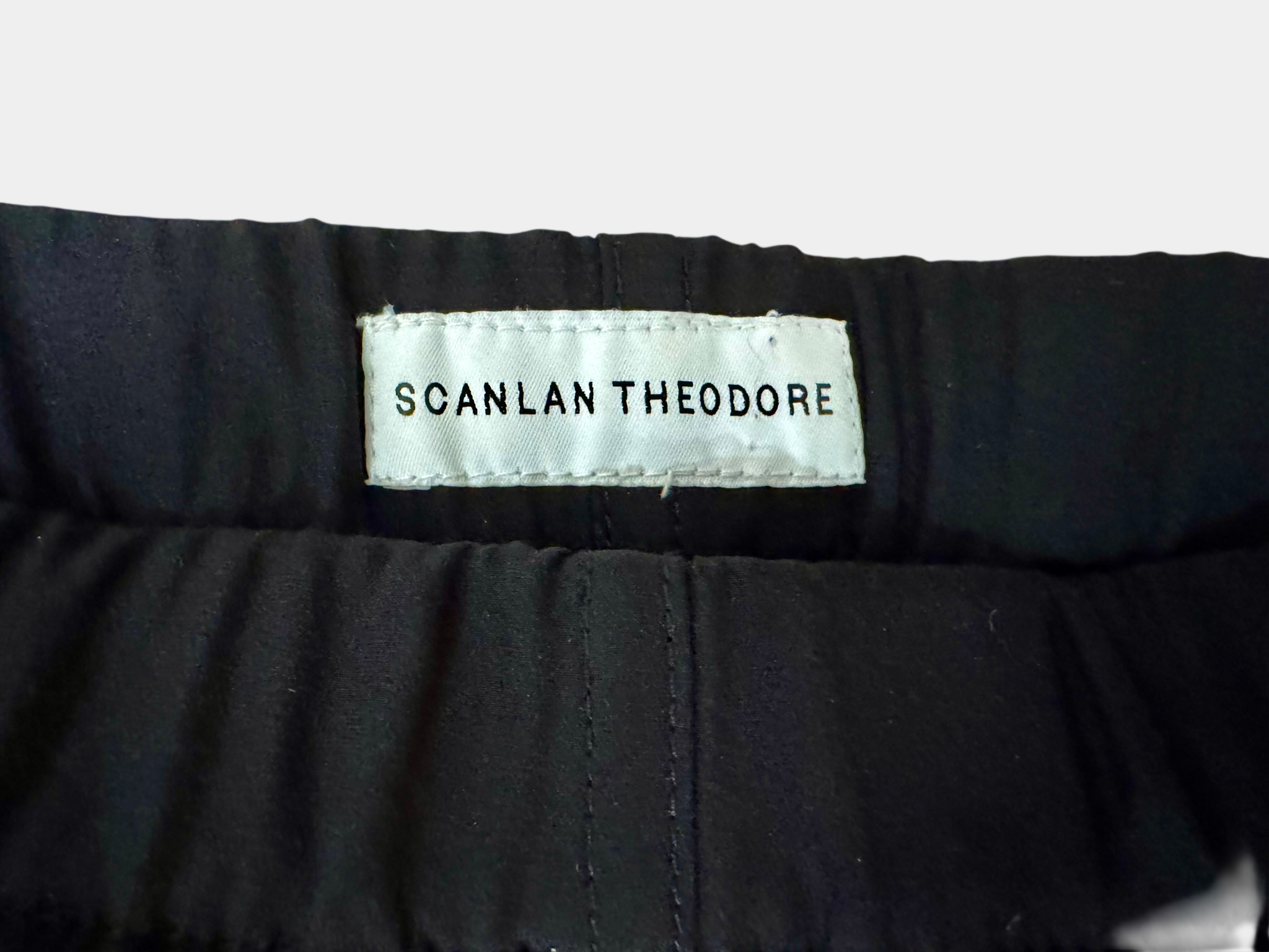 SCANLAN THEODORE Black Silk Casual Dress Pants Size 6