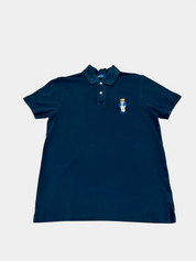 POLO RALPH LAUREN Black Polo Ralph Lauren polo shirt with bear Size L Custom Fit