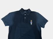 POLO RALPH LAUREN Black Polo Ralph Lauren polo shirt with bear Size L Custom Fit