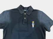 POLO RALPH LAUREN Black Polo Ralph Lauren polo shirt with bear Size L Custom Fit