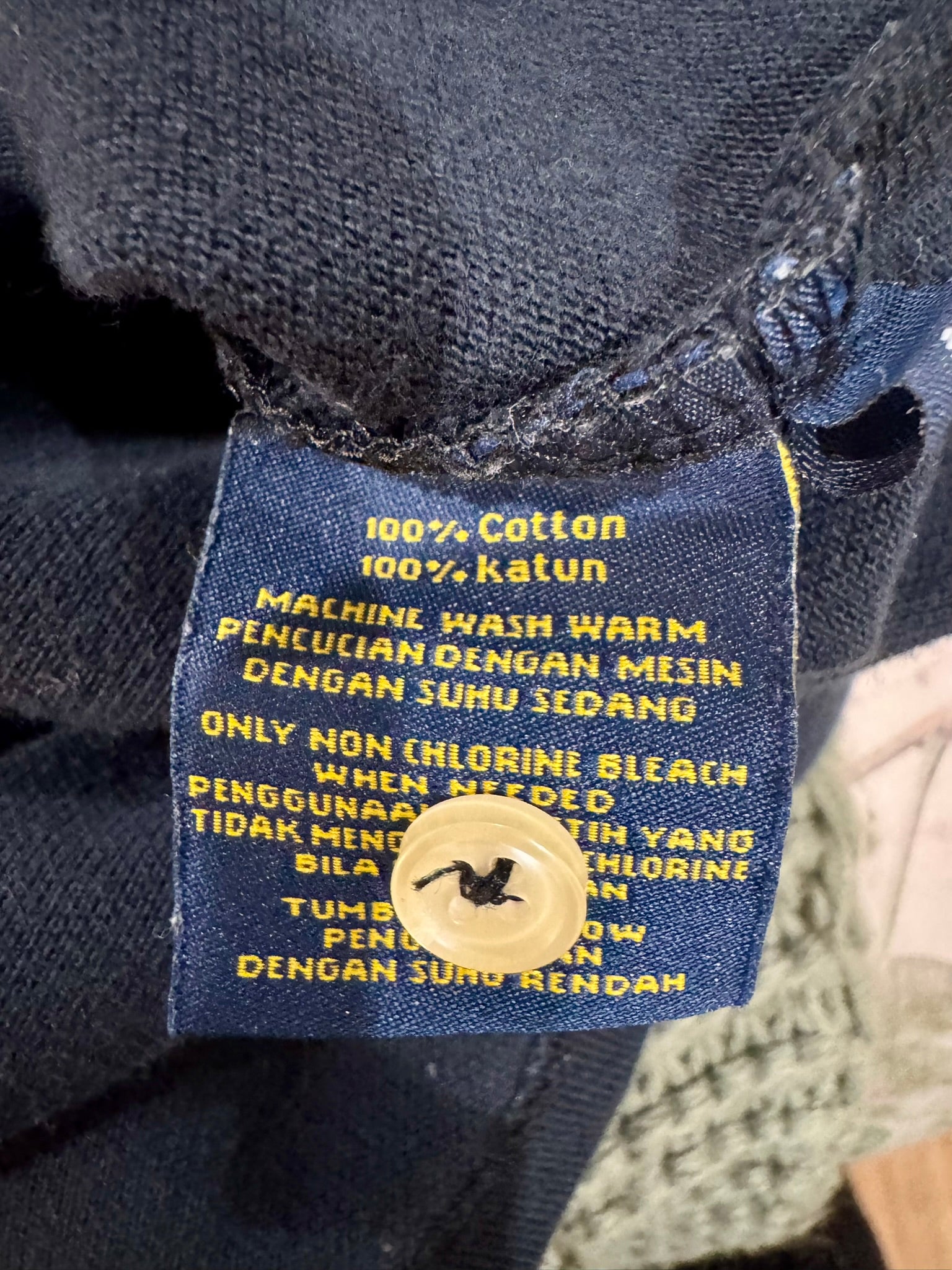 POLO RALPH LAUREN Black Polo Ralph Lauren polo shirt with bear Size L Custom Fit