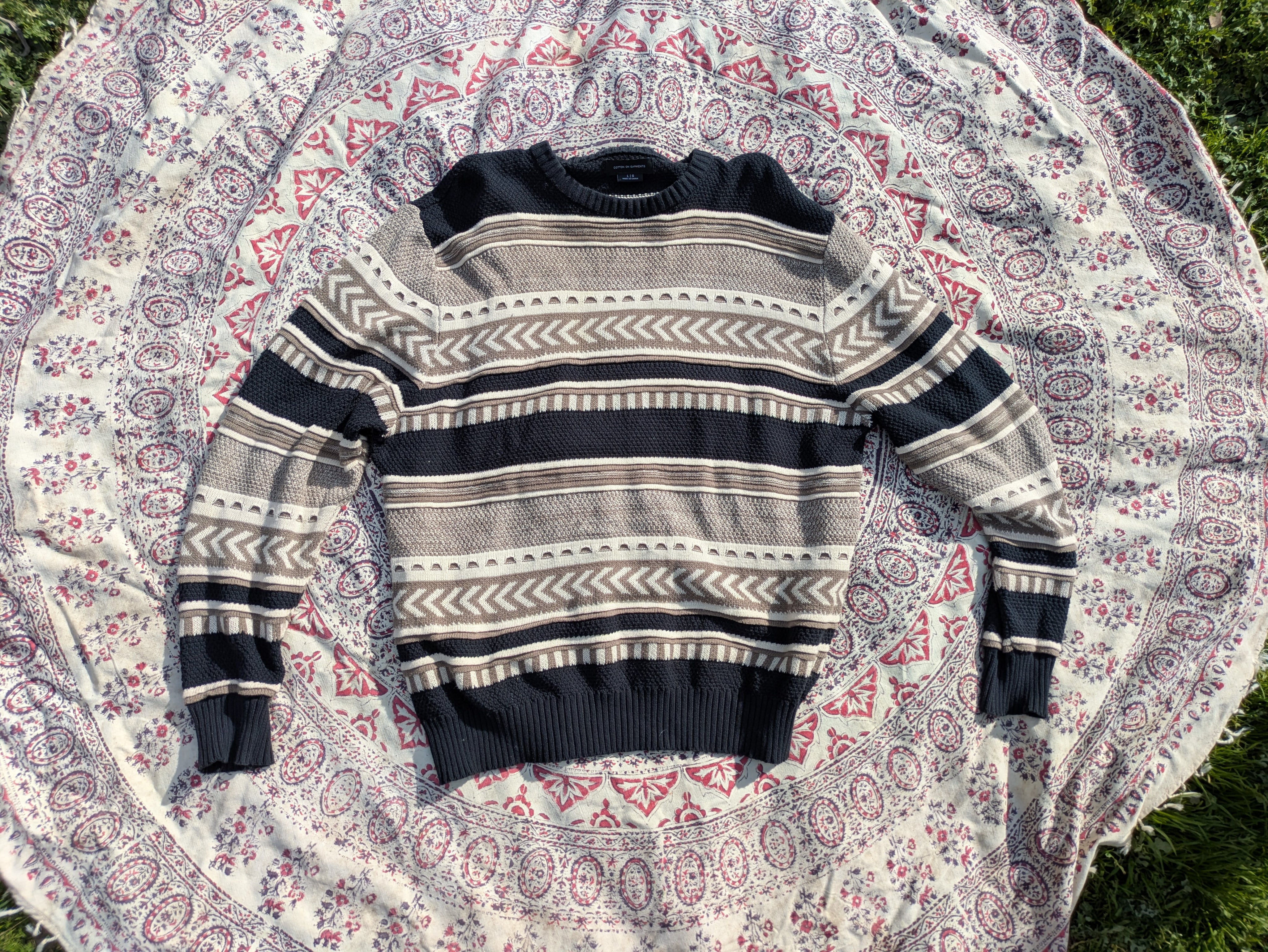 Coogi style Cotton On mens jumper - Size Large
