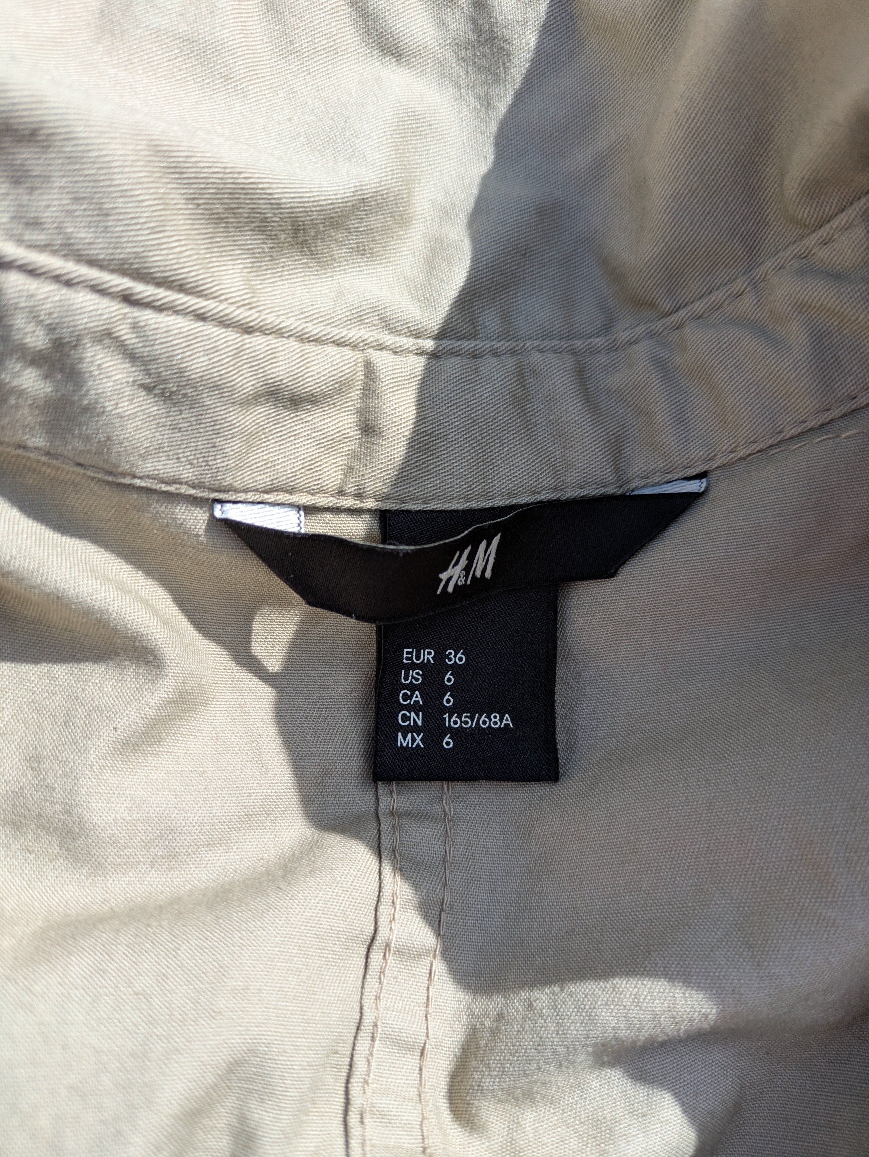 H&M Tan Boiler room / jumpsuit - Size 6
