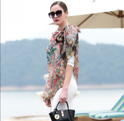 Anyyou 100% Mulberry Silk Light Orange Long Scarf Luxury Brand Women Beach Shawl Wear Swimwear Pashimina Face Shield Foulard
