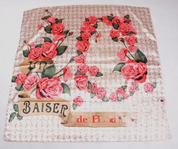 Anyyou Fashion Premium Satin Square Scarf – Romantic Pink Roses Silk-Feel Neckwrap for Women