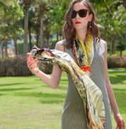 Anyyou 100% Mulberry Silk Mint Green Long Scarf Luxury Brand Women Beach Shawl Wear Swimwear Pashimina Face Shield Foulard