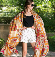Anyyou 100% Mulberry Silk Gray Long Scarf Luxury Brand Women Beach Shawl Wear Swimwear Pashimina Face Shield Foulard