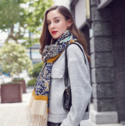 Anyyou 100% Pure Merino Wool Yellow Poncho Winter Large Scarf Pashmina Shawl Bandana Neck Wrap For Women