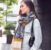 Anyyou 100% Pure Merino Wool Yellow Poncho Winter Large Scarf Pashmina Shawl Bandana Neck Wrap For Women