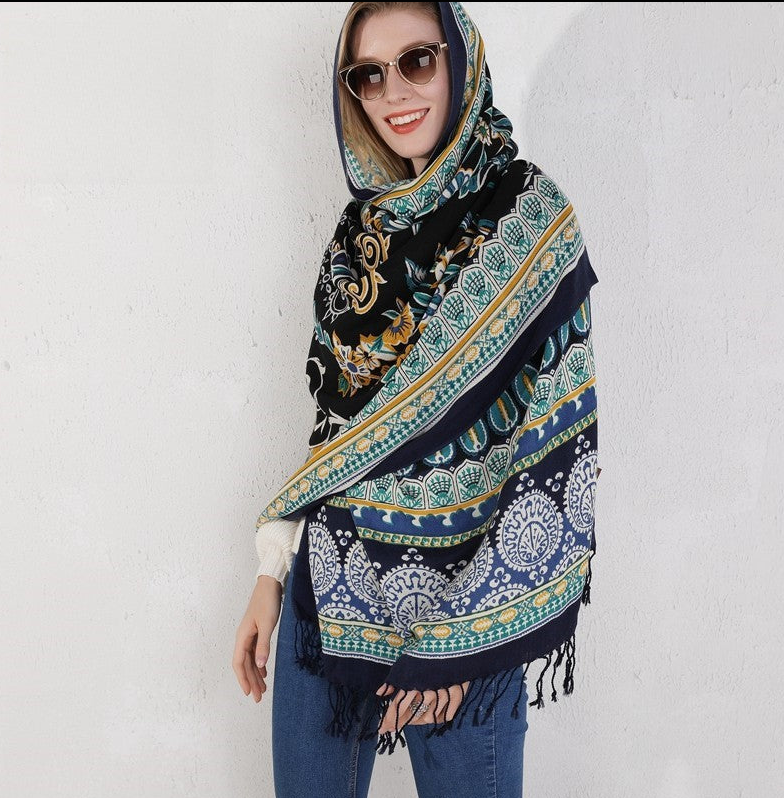 Anyyou 100% Pure Merino Wool Silver Grey Poncho Winter Large Scarf Pashmina Shawl Bandana Neck Wrap For Women