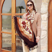 Title Anyyou 100% Merino Wool Coffee Neck Wrap Silk Satin Large Winter Scarf Pashmina Shawl Bandana Perfect For Women Ladies Fashion Style