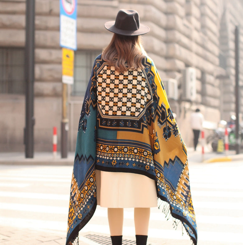 Anyyou 100% Merino Wool Khaki  Silk Satin Large Winter Scarf Pashmina Shawl Bandana Perfect For Women Ladies Fashion Style