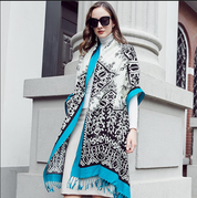 Anyyou 100% Pure Merino Wool Claret Stylish Poncho Winter Large Scarf With Trendy Pashmina Shawl Bandana  For Womenfashion Design