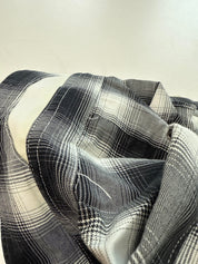 G Star Raw Black and White Plaid Button Down Shirt